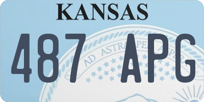 KS license plate 487APG