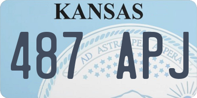 KS license plate 487APJ