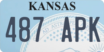 KS license plate 487APK