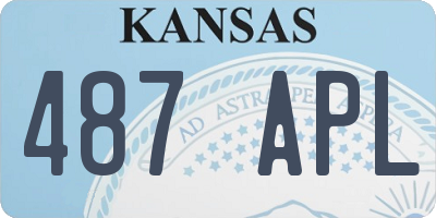 KS license plate 487APL