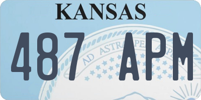 KS license plate 487APM