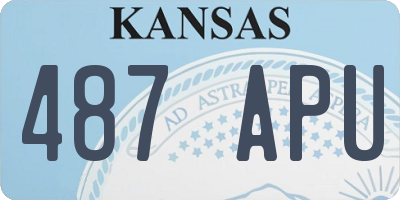 KS license plate 487APU