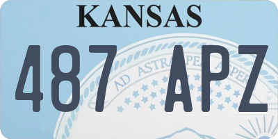 KS license plate 487APZ