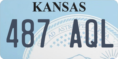 KS license plate 487AQL