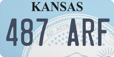 KS license plate 487ARF