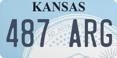 KS license plate 487ARG
