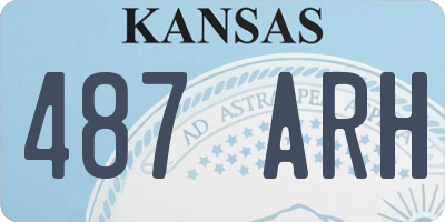 KS license plate 487ARH