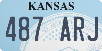 KS license plate 487ARJ