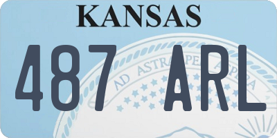 KS license plate 487ARL