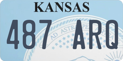 KS license plate 487ARQ
