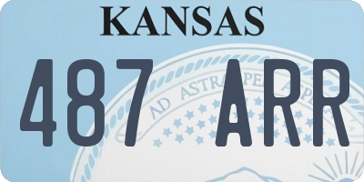 KS license plate 487ARR