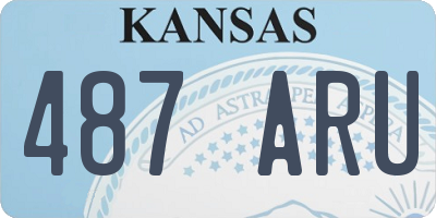 KS license plate 487ARU