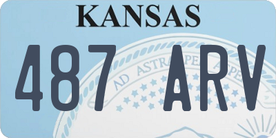 KS license plate 487ARV