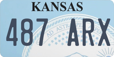 KS license plate 487ARX