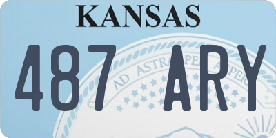 KS license plate 487ARY