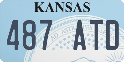 KS license plate 487ATD