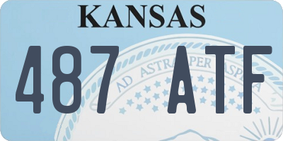 KS license plate 487ATF