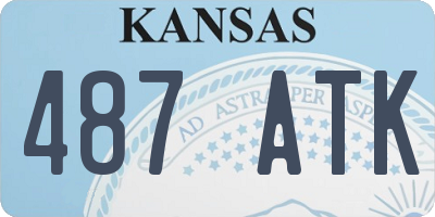 KS license plate 487ATK