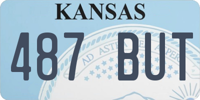 KS license plate 487BUT