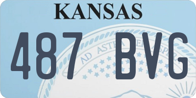 KS license plate 487BVG