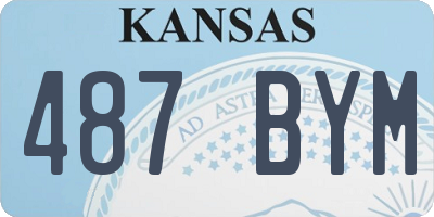 KS license plate 487BYM