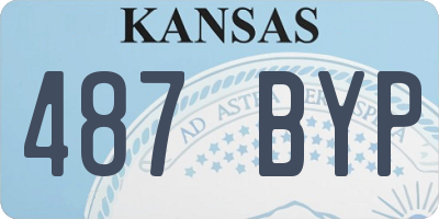 KS license plate 487BYP