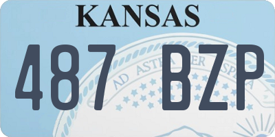 KS license plate 487BZP