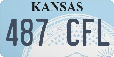 KS license plate 487CFL