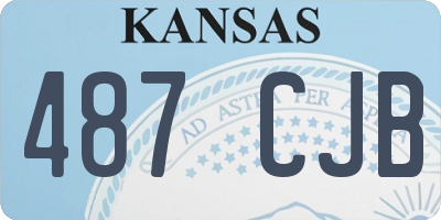 KS license plate 487CJB