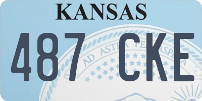 KS license plate 487CKE