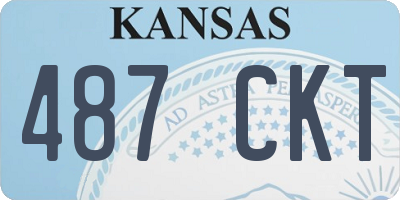 KS license plate 487CKT