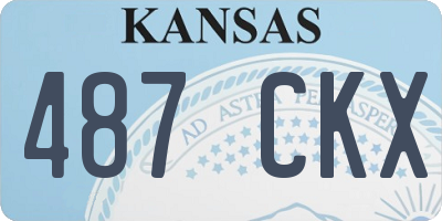 KS license plate 487CKX