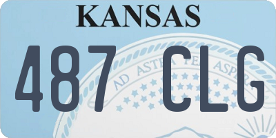 KS license plate 487CLG