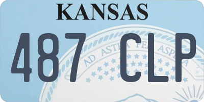 KS license plate 487CLP
