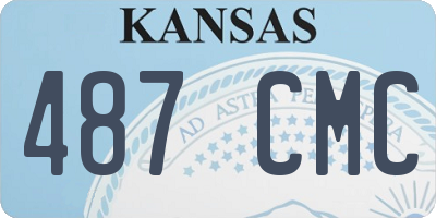 KS license plate 487CMC