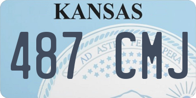 KS license plate 487CMJ