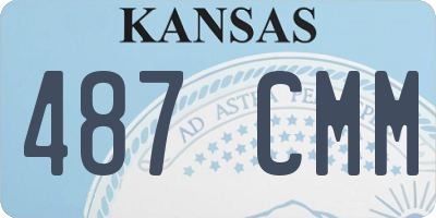 KS license plate 487CMM