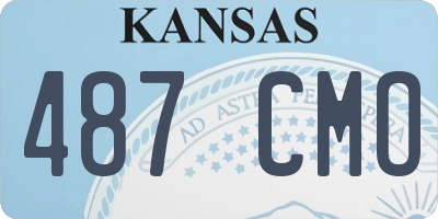 KS license plate 487CMO