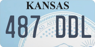 KS license plate 487DDL