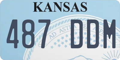 KS license plate 487DDM