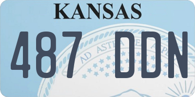KS license plate 487DDN