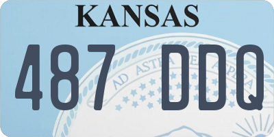 KS license plate 487DDQ