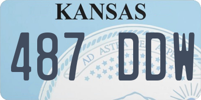 KS license plate 487DDW