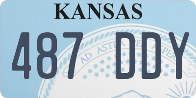 KS license plate 487DDY