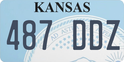 KS license plate 487DDZ