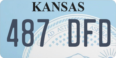 KS license plate 487DFD