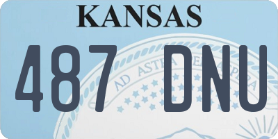 KS license plate 487DNU