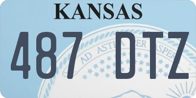 KS license plate 487DTZ