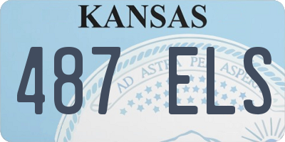 KS license plate 487ELS