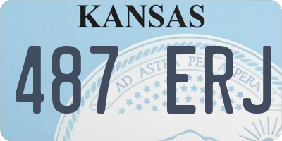 KS license plate 487ERJ